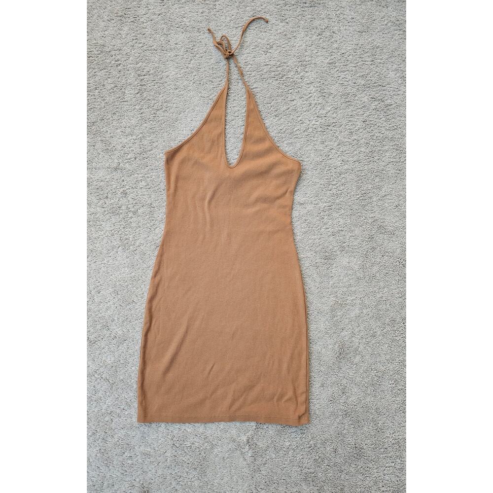 Wild fable brown halter dress size small